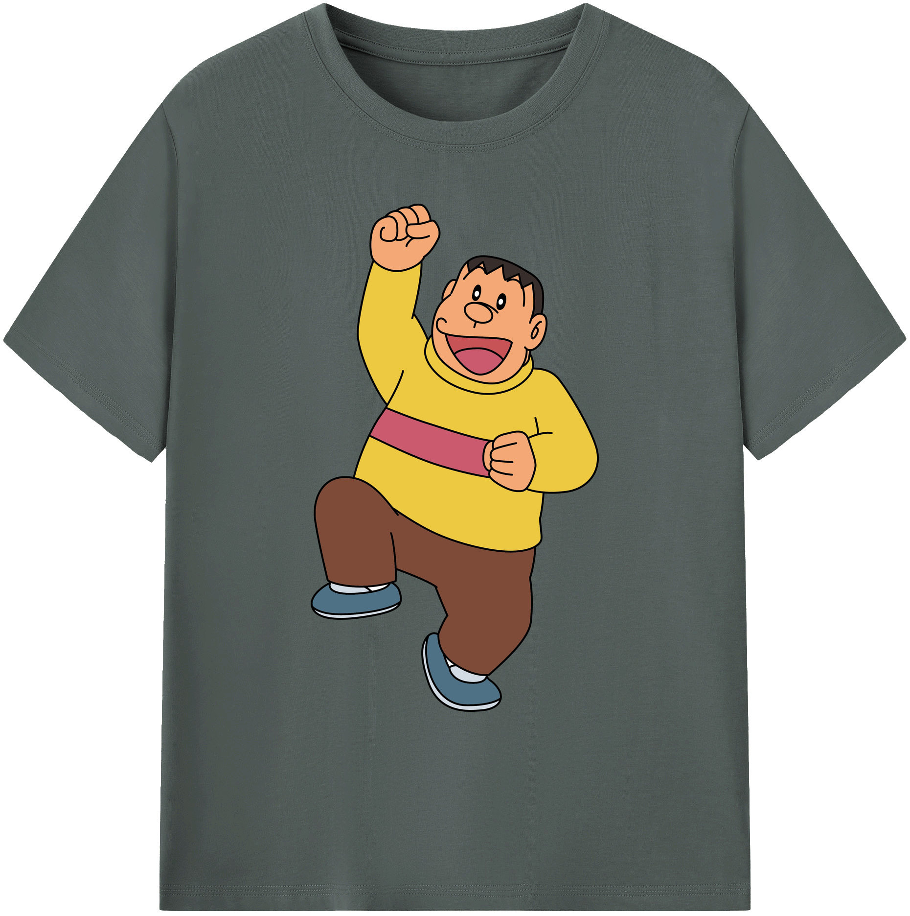 （画像用） ドラえもん 剛田武 Doraemon Gouta Takeshi 綿100％ メンズ半袖Tシャツ｜肌触りやわらか＆通気性